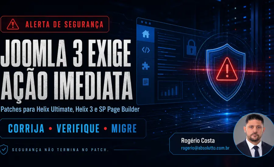 Alerta de segurança para Joomla 3